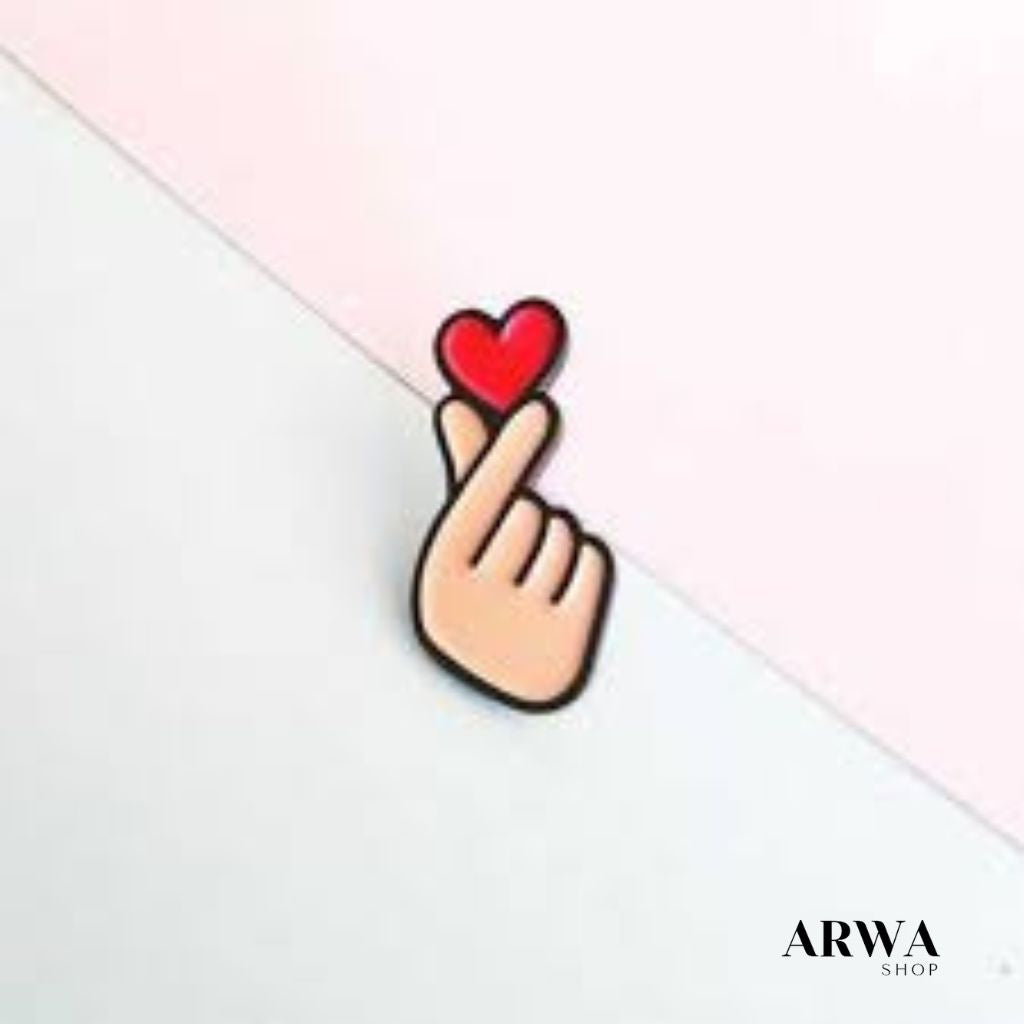 Broche coeur Coréen