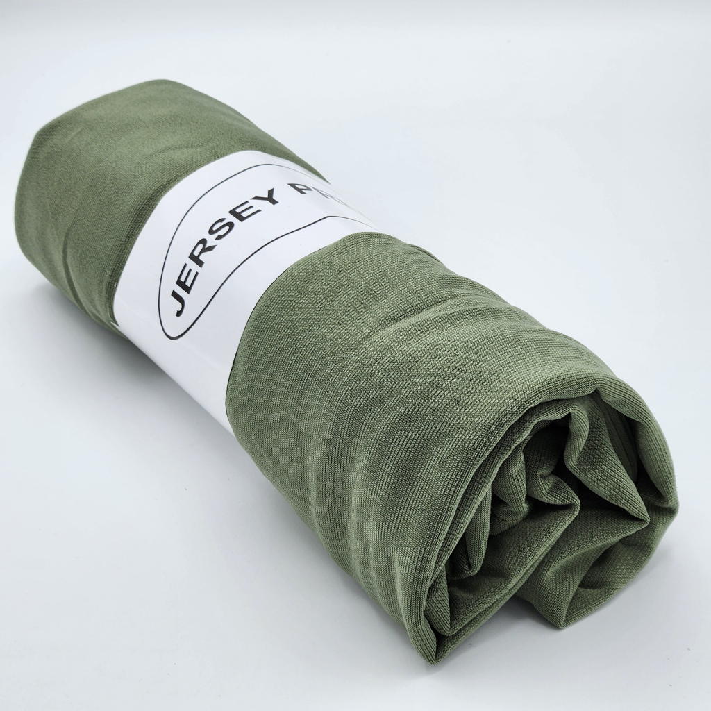 Hijab Jersey Premium vert kaki
