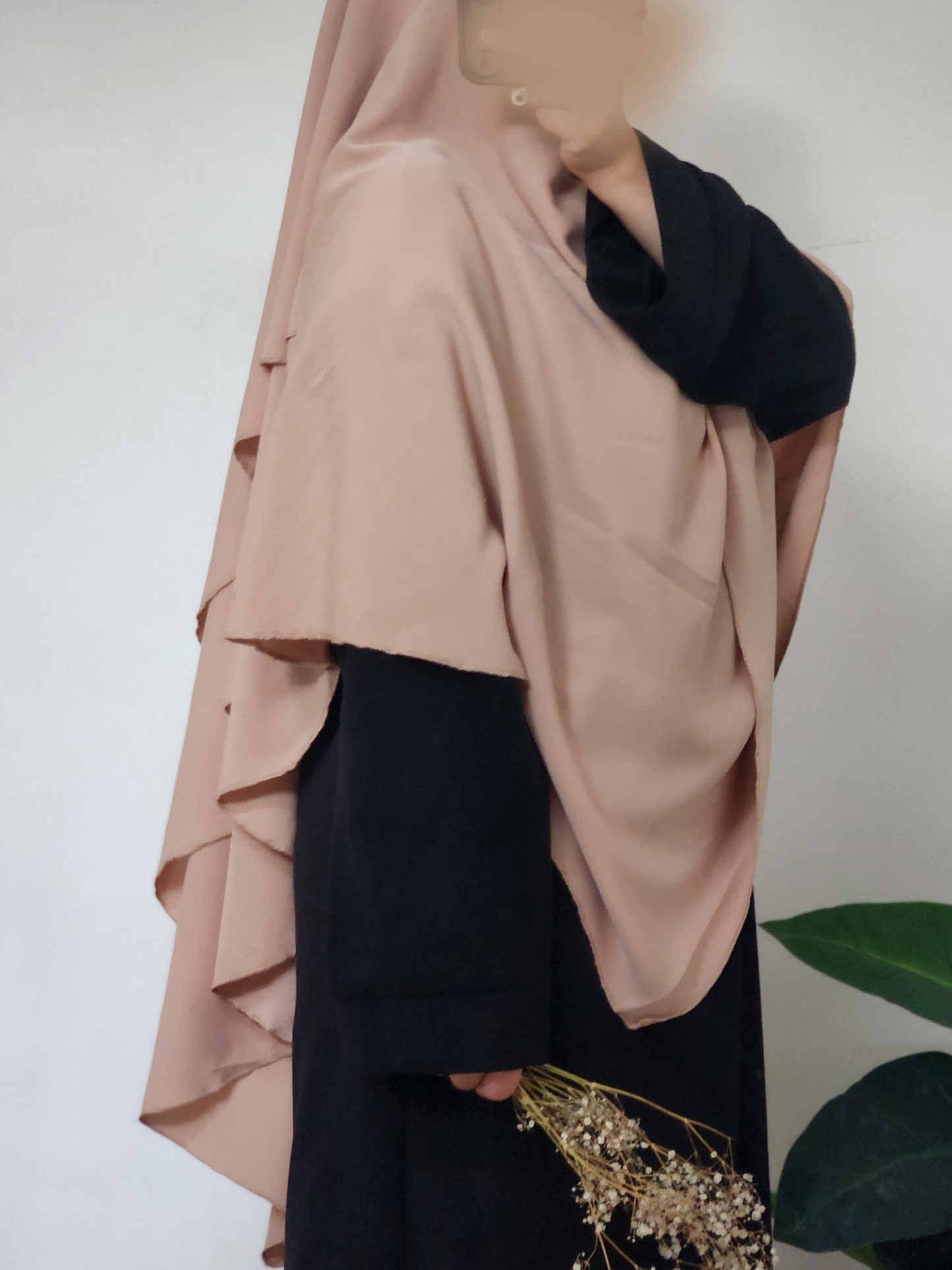 KHIMAR 3 VOILES BEIGE