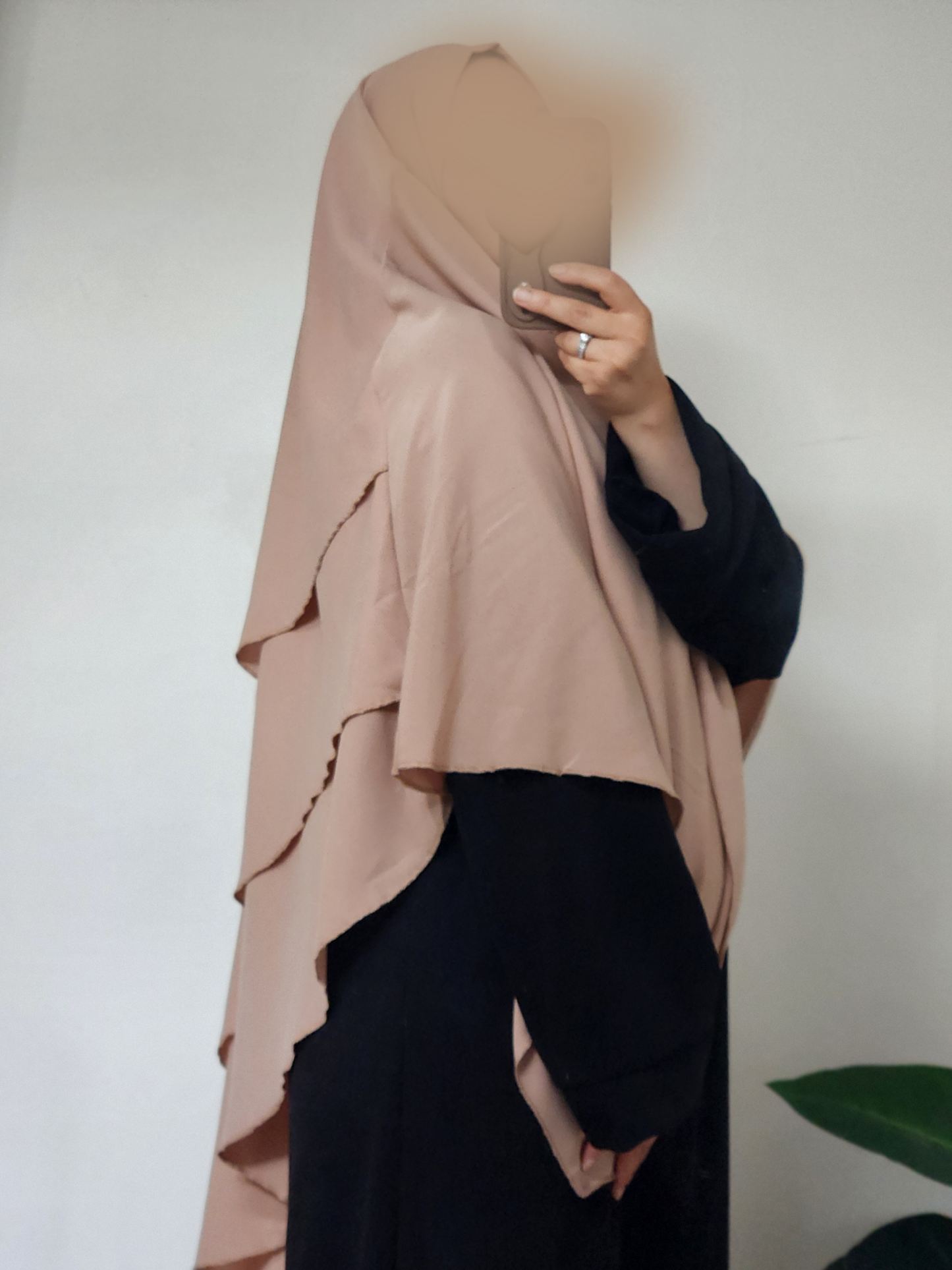 KHIMAR 3 VOILES BEIGE