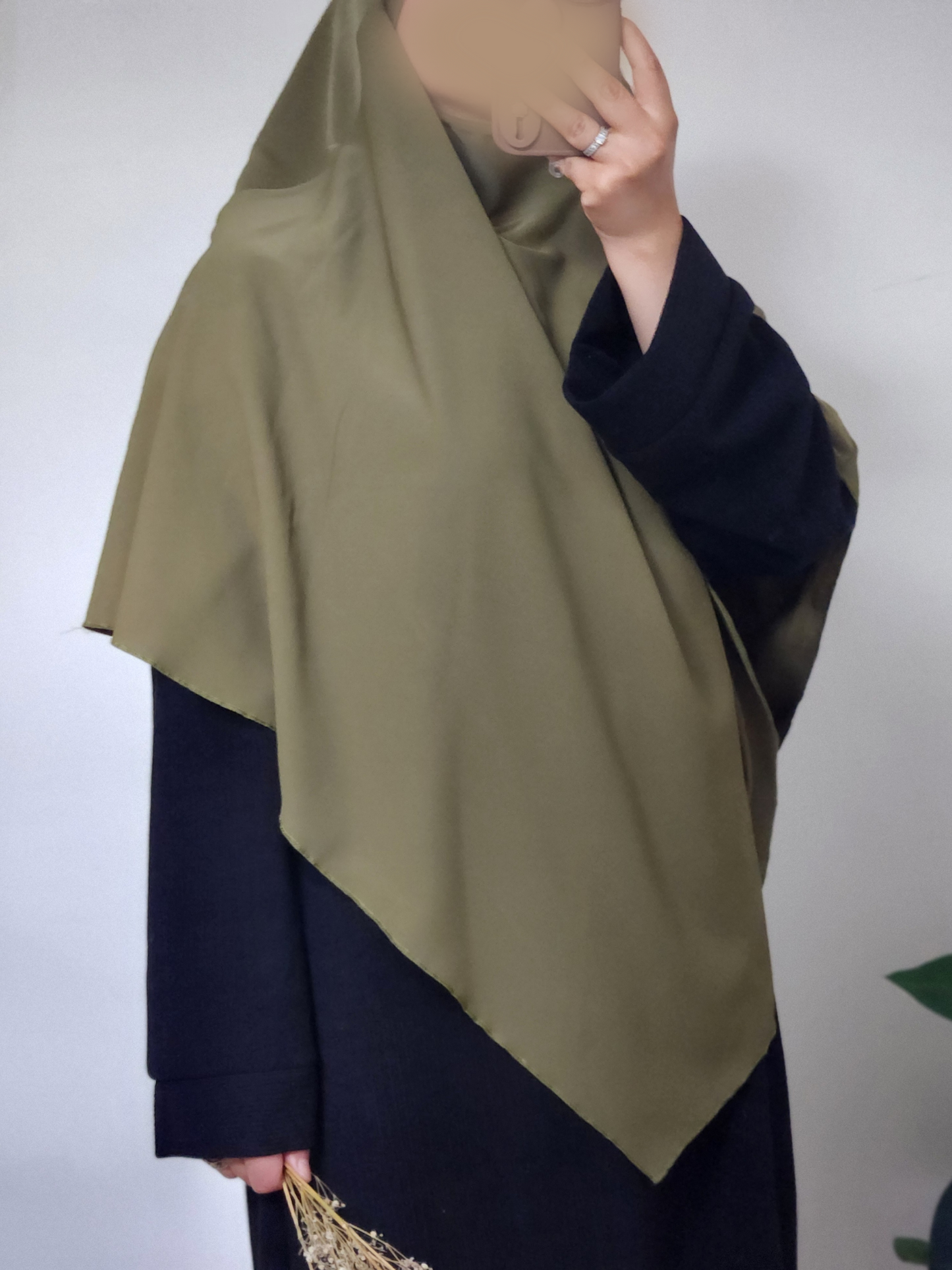 KHIMAR 3 VOILES VERT