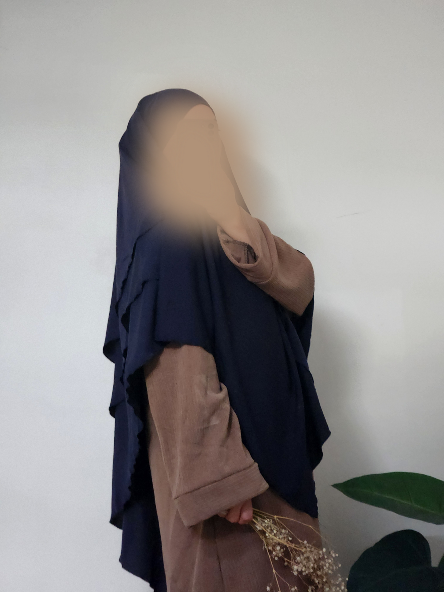 KHIMAR 3VOILES BLEU