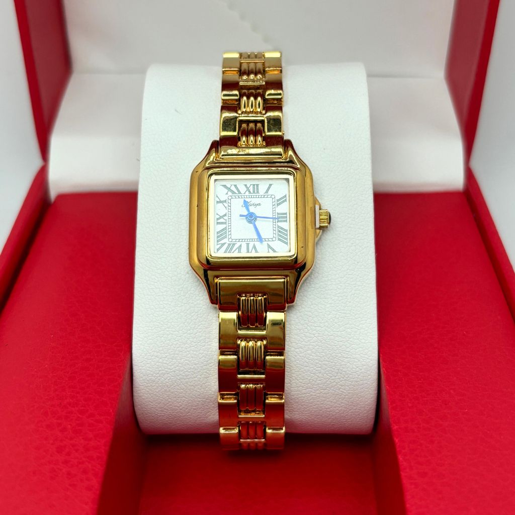 montre féminine dorée