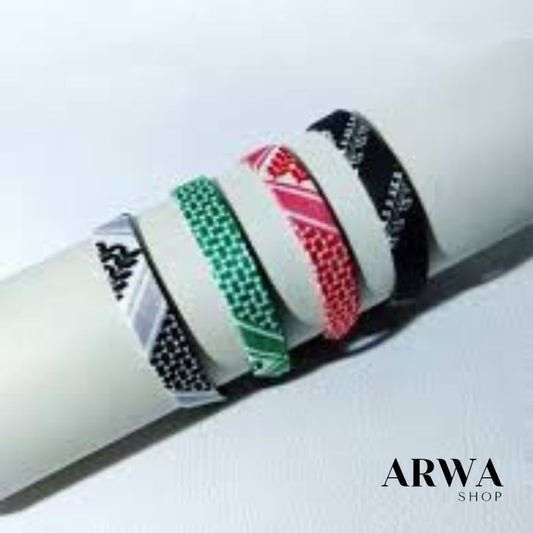 Lot de 4 bracelets tissés arabes