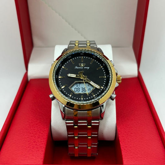 montre masculine argentée 