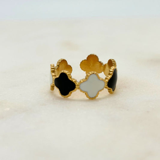 bague dorée couronne 