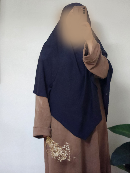KHIMAR 3VOILES BLEU