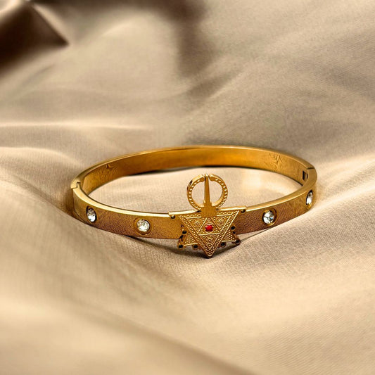 Bracelet Berbère triangle rouge